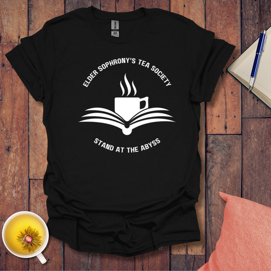 Elder Sophrony's Tea Society - Tea and Book T-Shirt