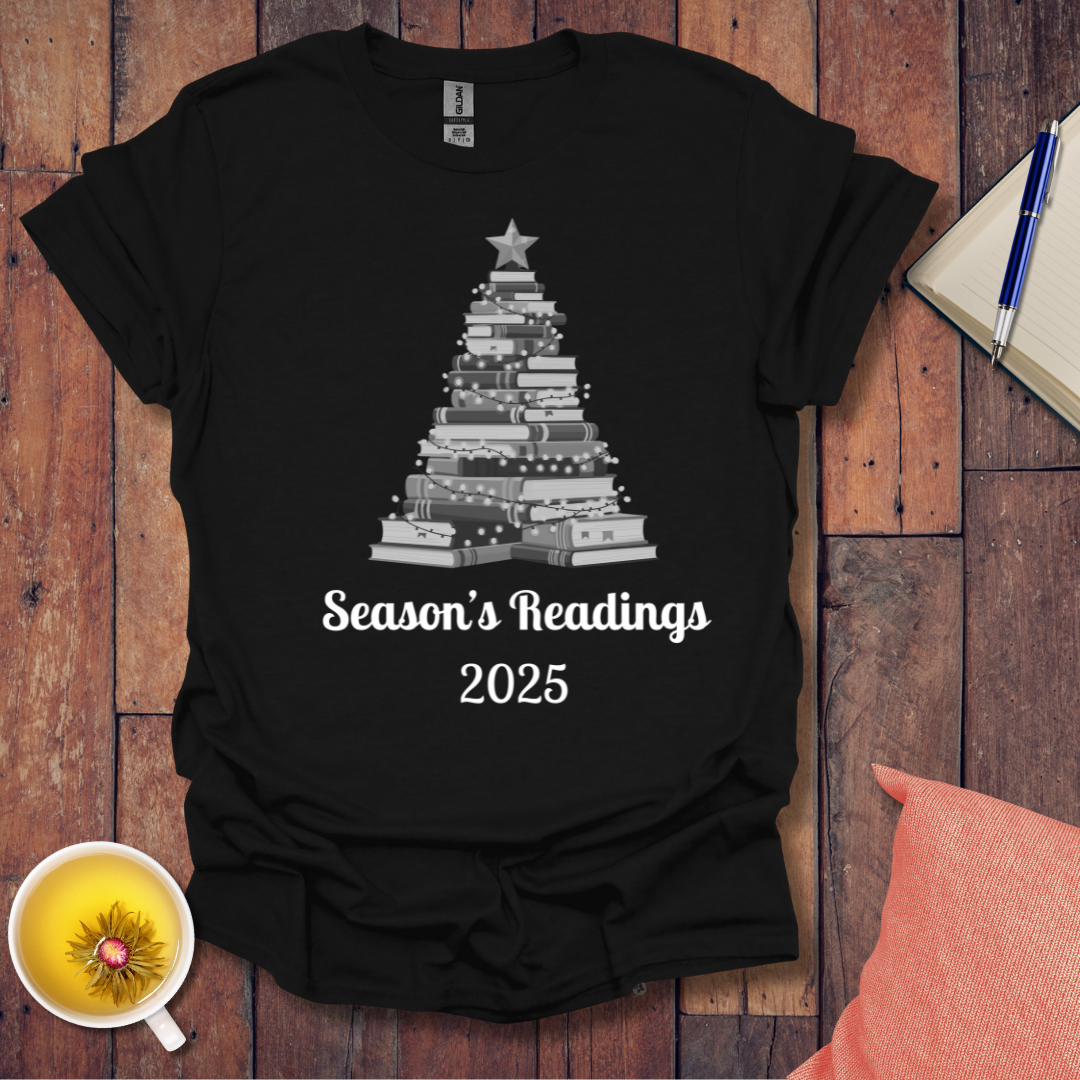 Christmas Book Tree 2025 T-Shirt