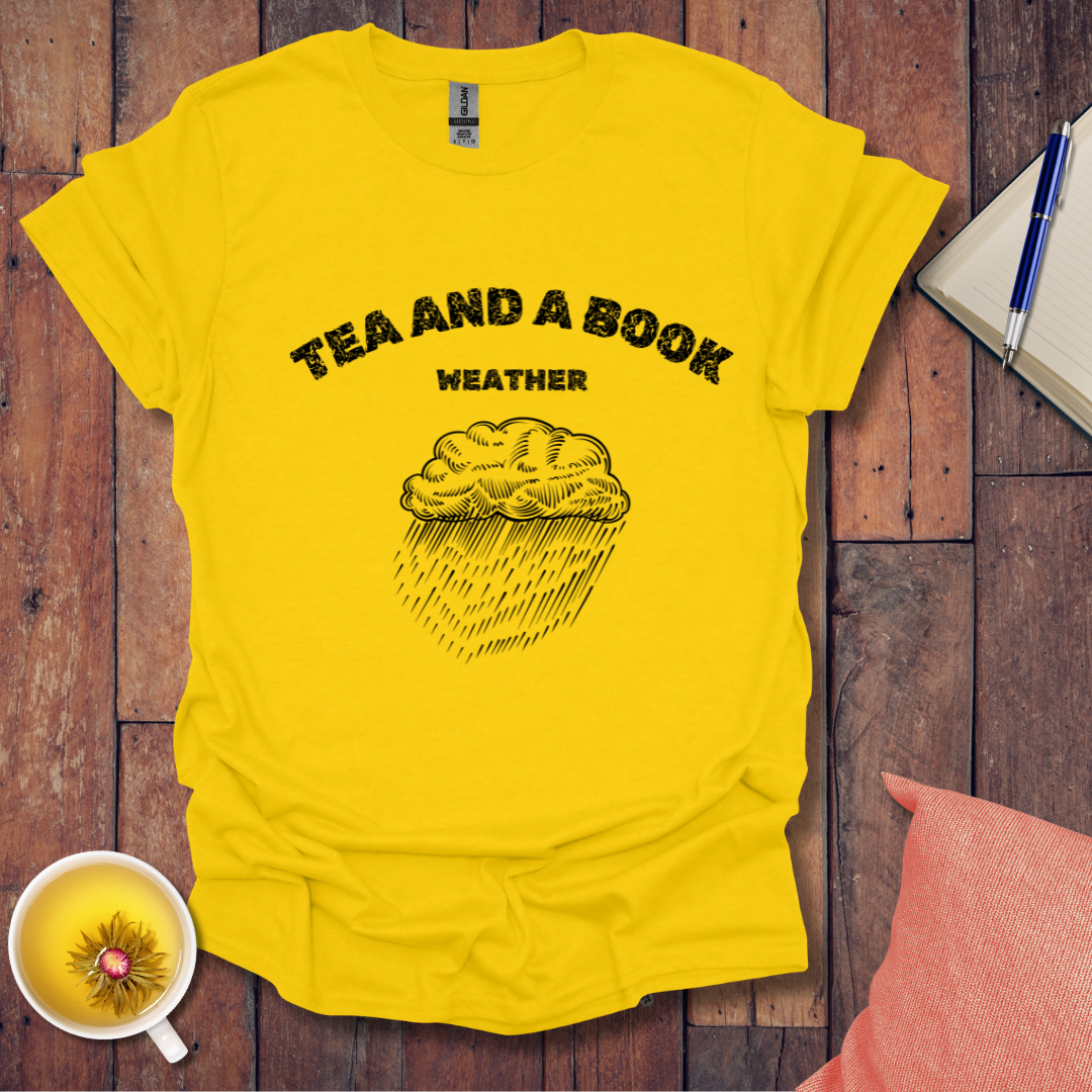 Tea and a Book Weather T-Shirt
