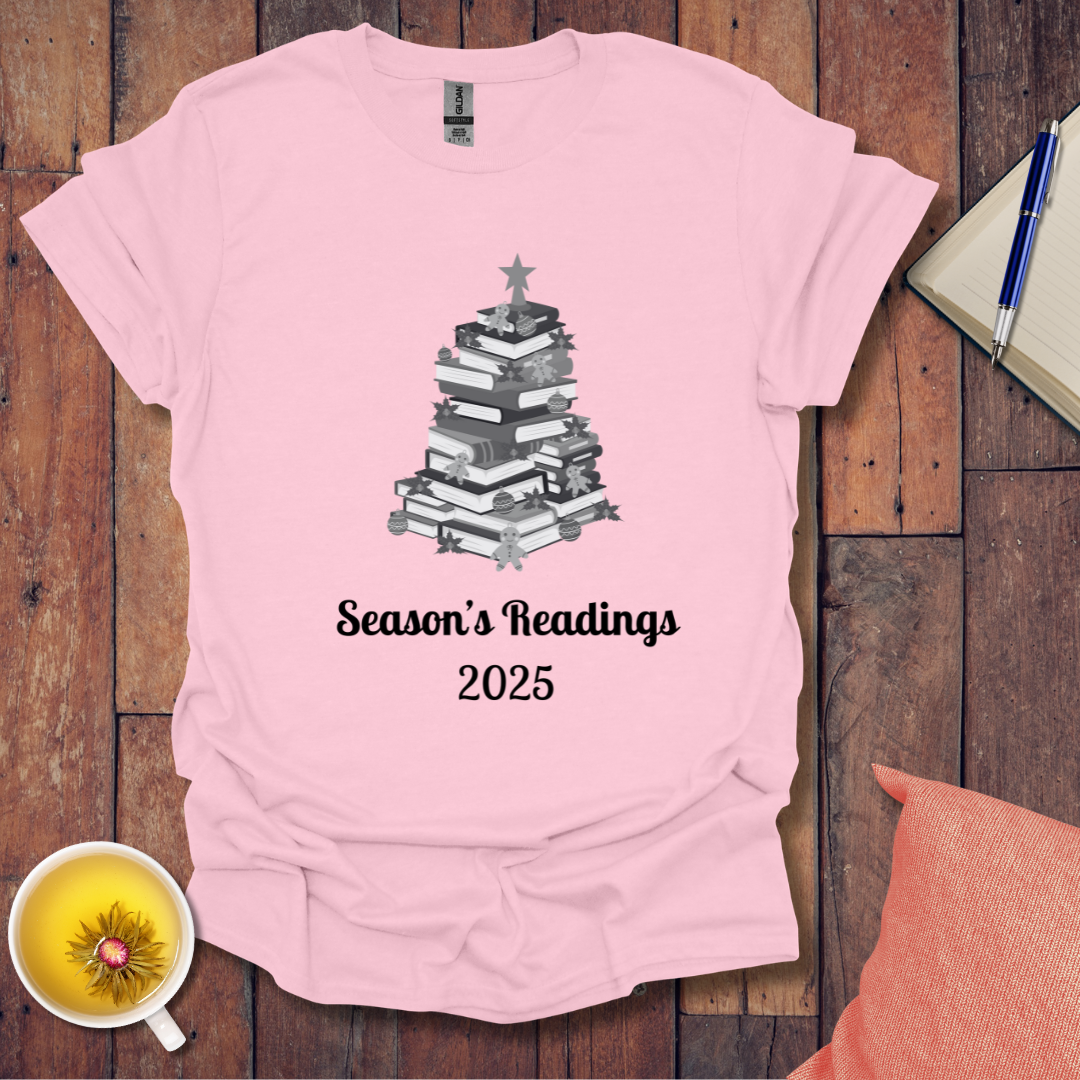 Christmas Tree of Books 2025 T-Shirt