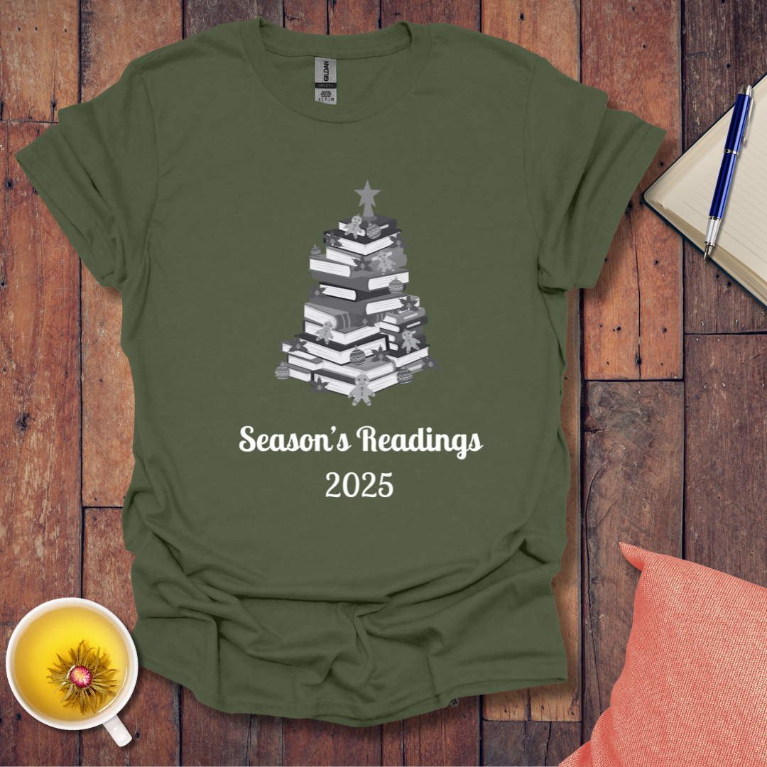 Christmas Tree of Books 2025 T-Shirt