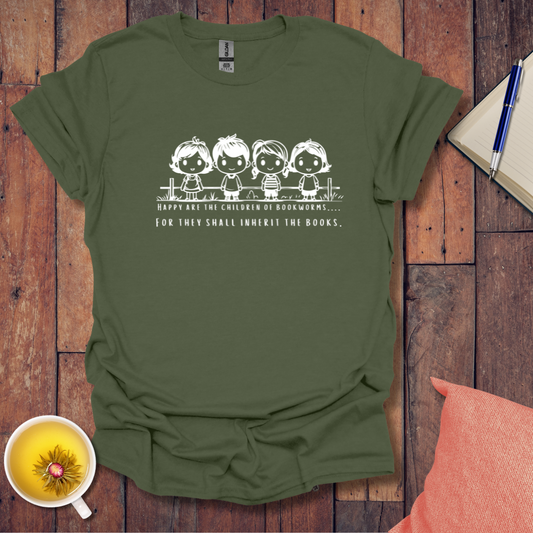 Happy are the Children of Bookworms T-Shirt