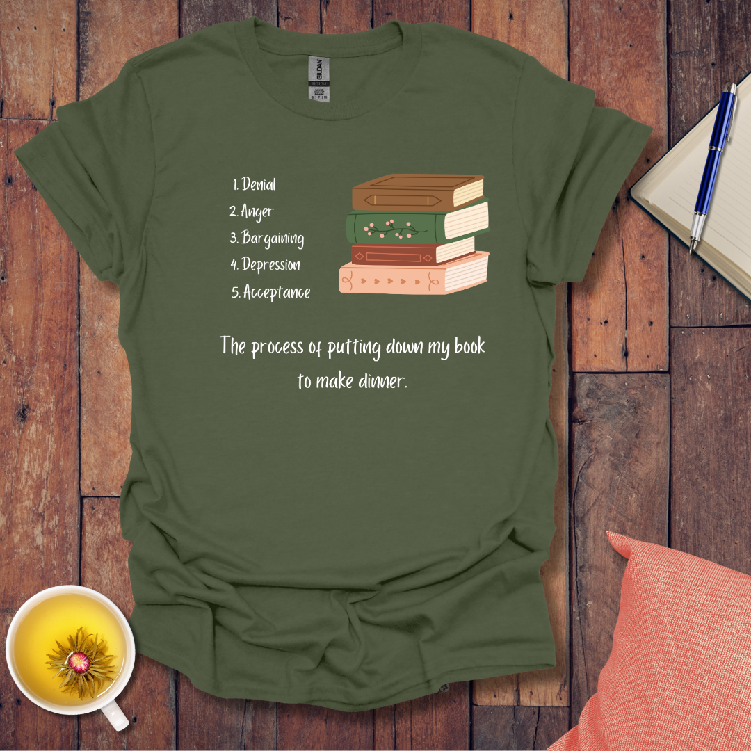 The Process of Putting Down My Book T-Shirt