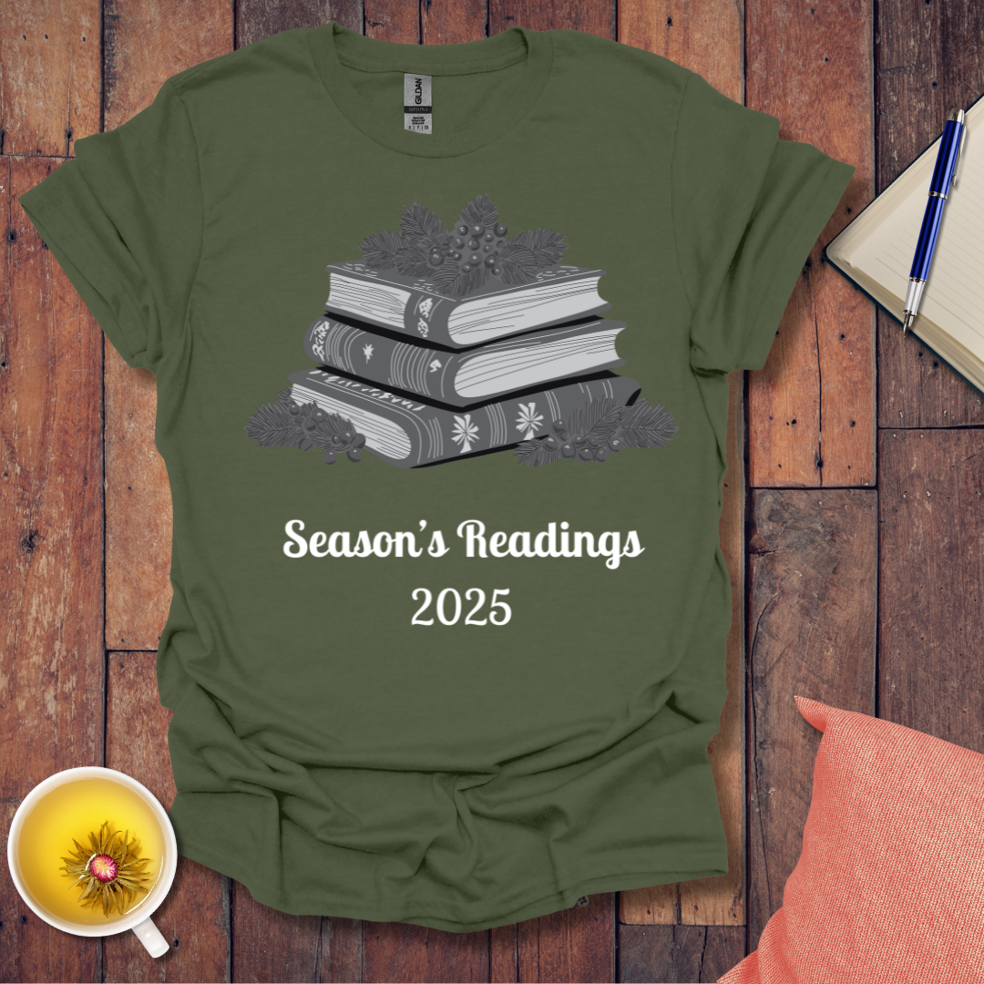 Christmas Books Holly 2025 T-Shirt