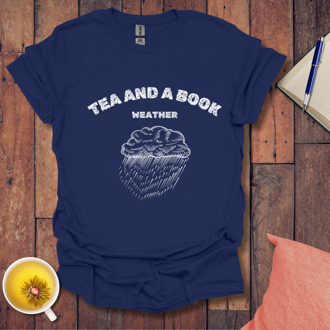 Tea and a Book Weather T-Shirt