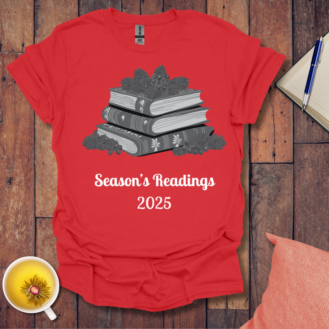 Christmas Books Holly 2025 T-Shirt