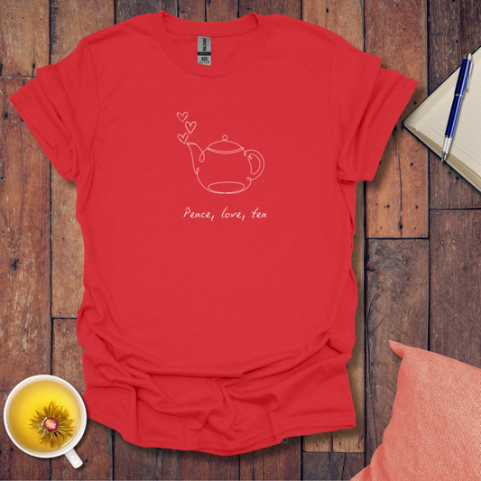 Peace love tea left flow T-Shirt