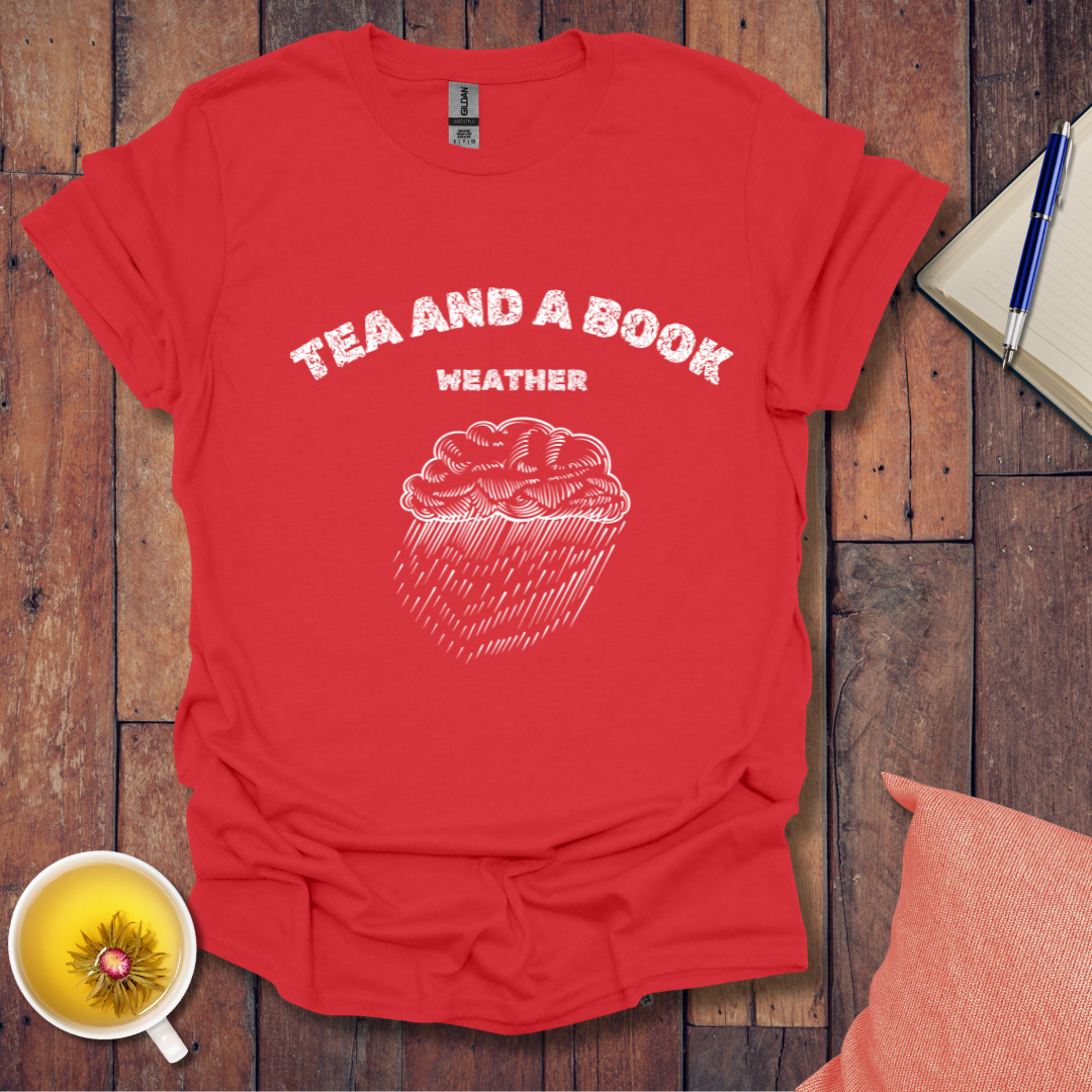 Tea and a Book Weather T-Shirt