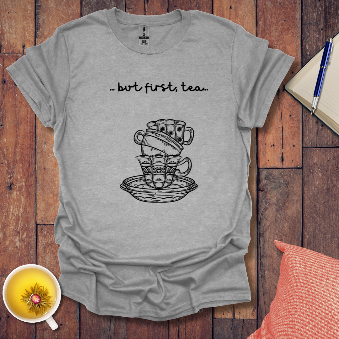 First Tea Stacked Cups T-Shirt
