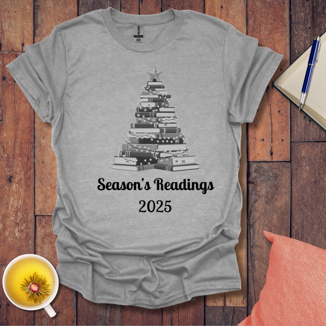 Christmas Book Tree 2025 T-Shirt