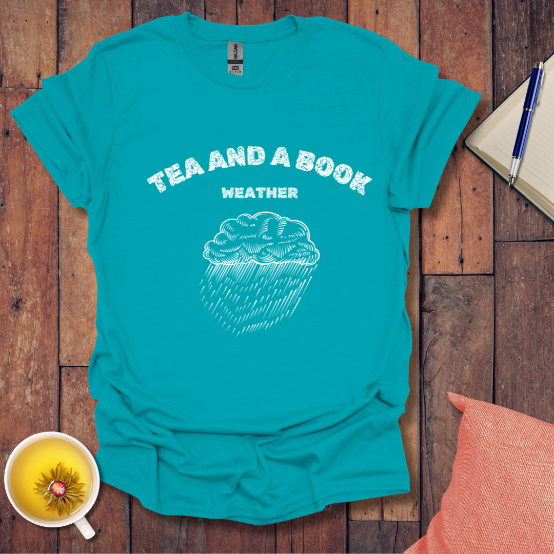 Tea and a Book Weather T-Shirt