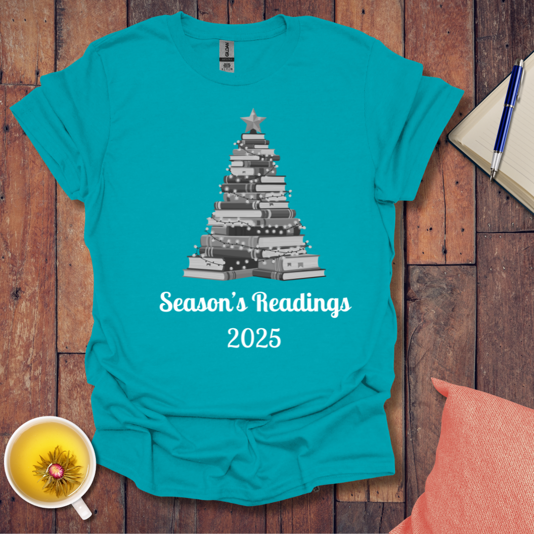 Christmas Book Tree 2025 T-Shirt
