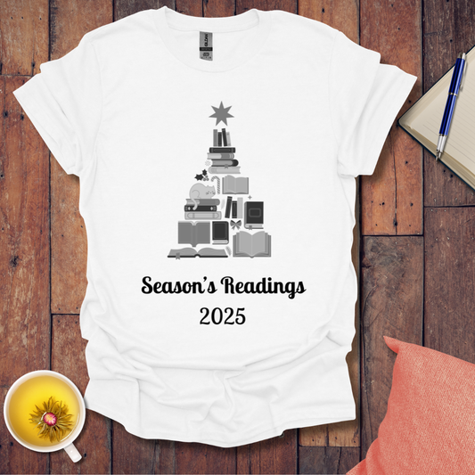 Christmas Books Cat 2025 T-Shirt