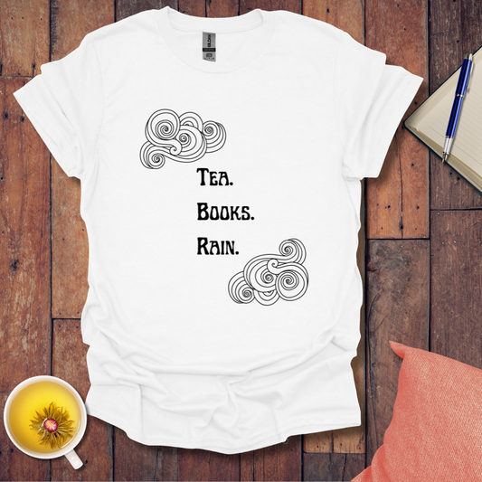 Tea books rain T-Shirt