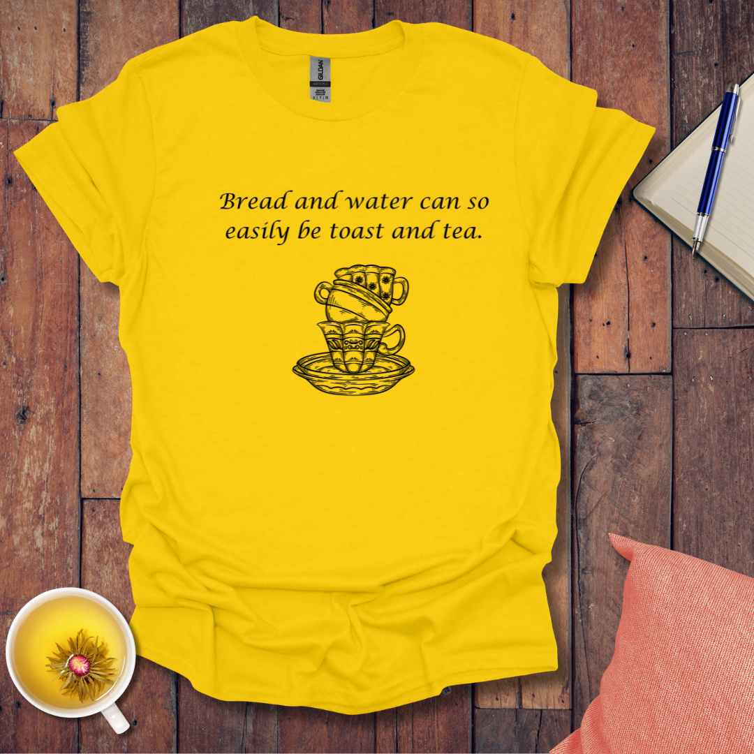 Bread water toast tea stacked cups T-Shirt