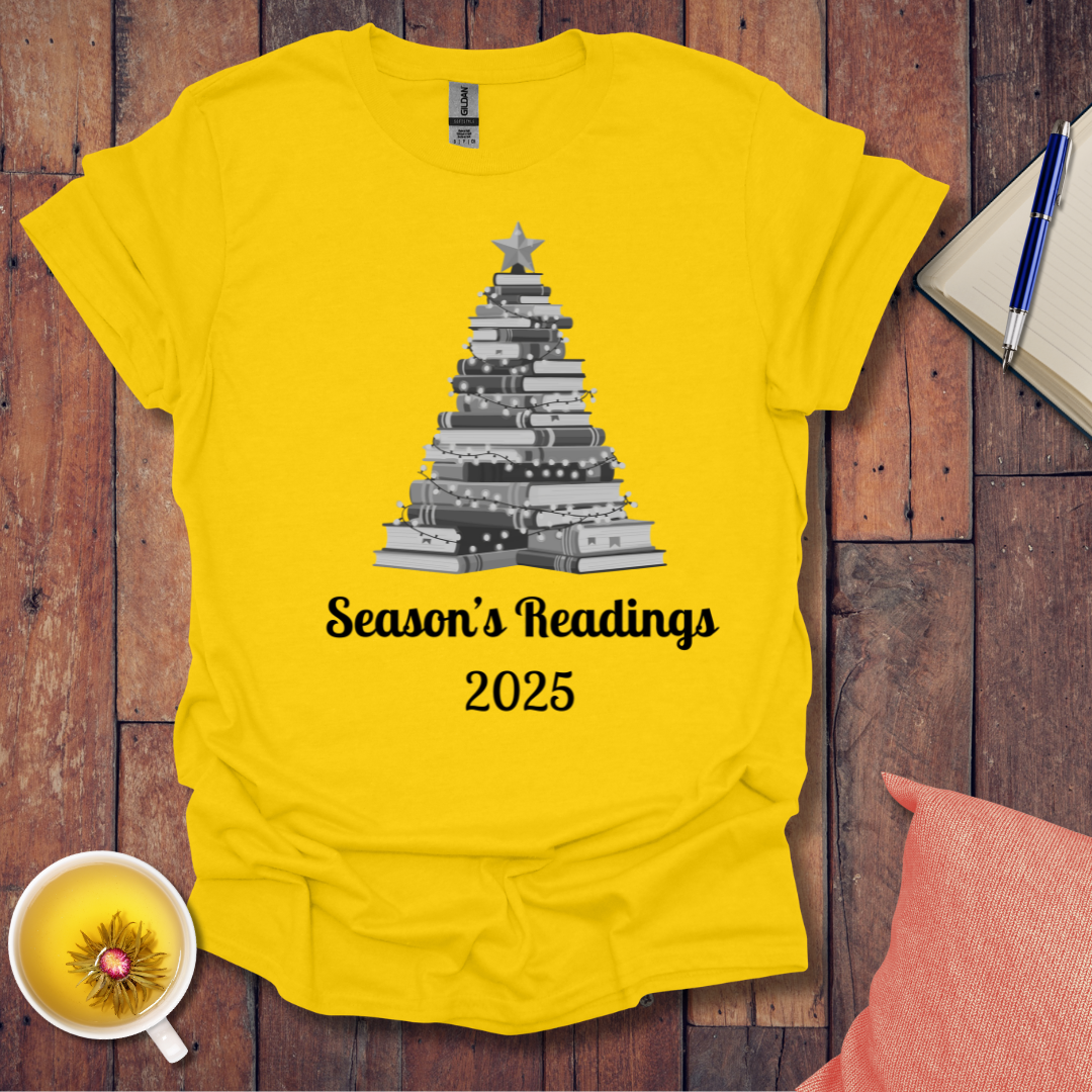 Christmas Book Tree 2025 T-Shirt