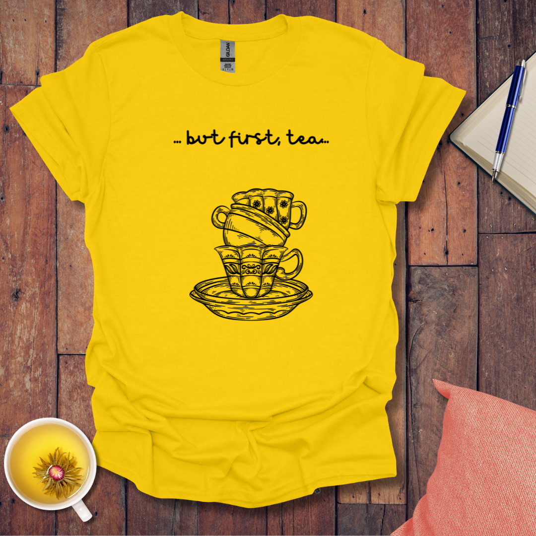 First Tea Stacked Cups T-Shirt