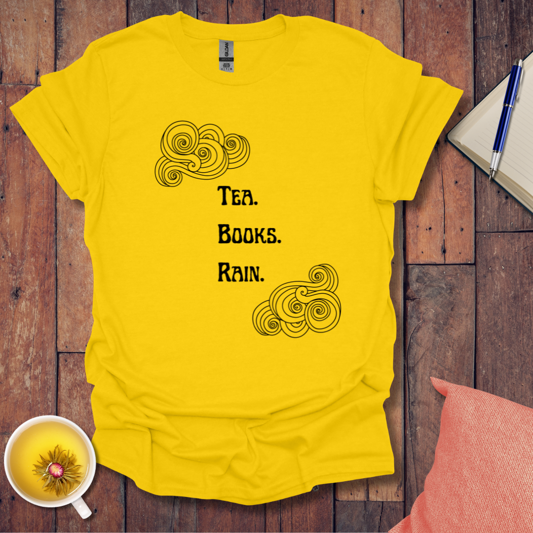 Tea books rain T-Shirt