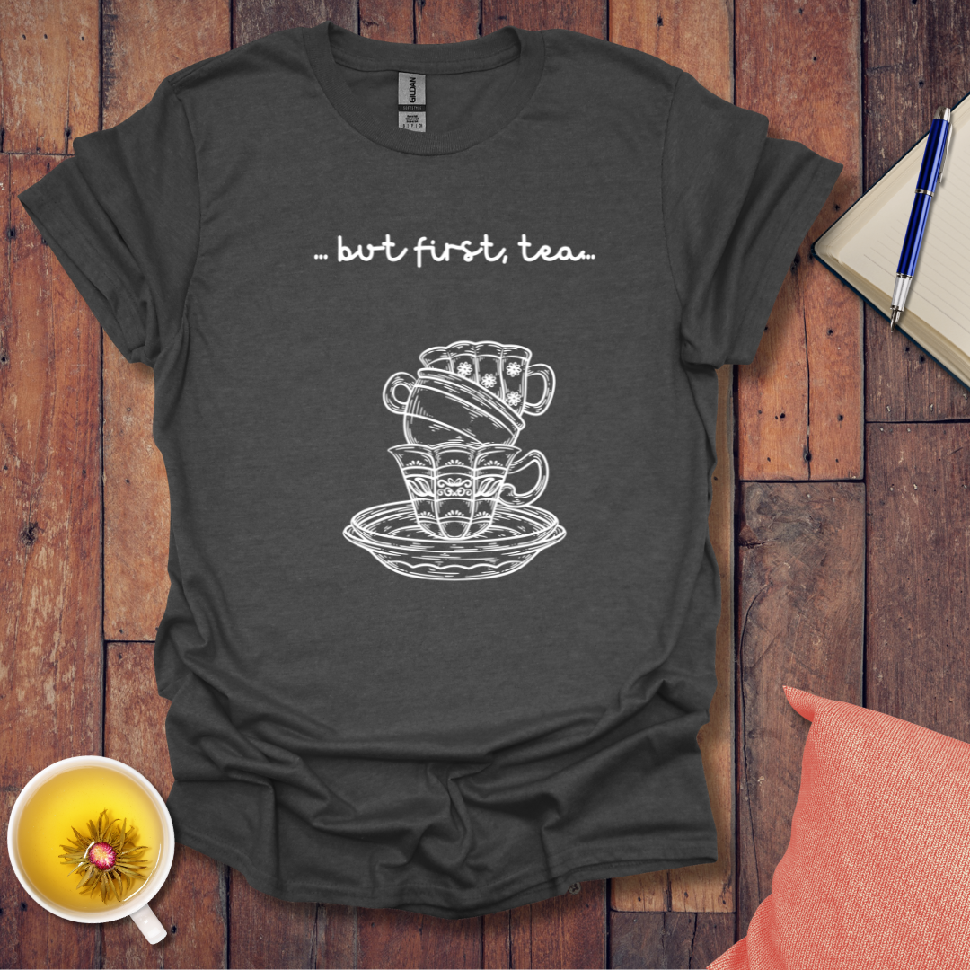 First Tea Stacked Cups T-Shirt
