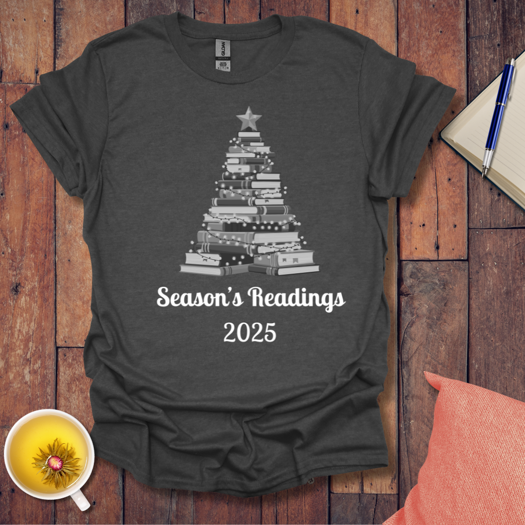 Christmas Book Tree 2025 T-Shirt