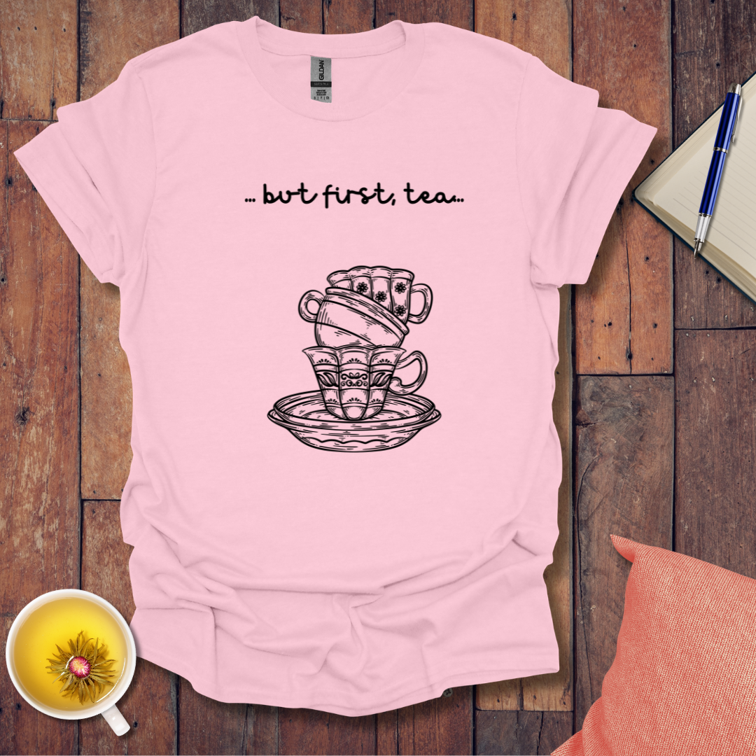 First Tea Stacked Cups T-Shirt