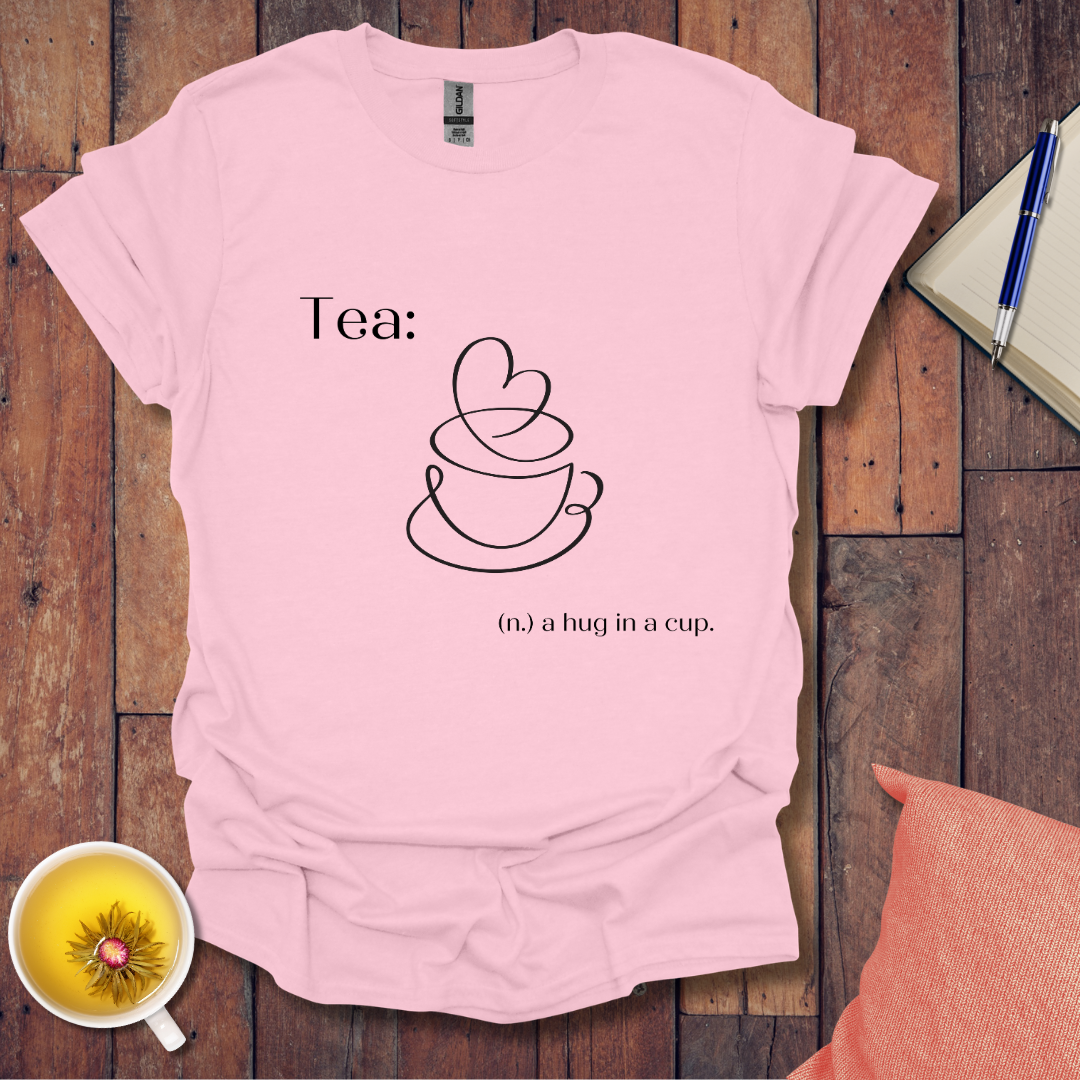 Tea hug in a cup heart T-Shirt