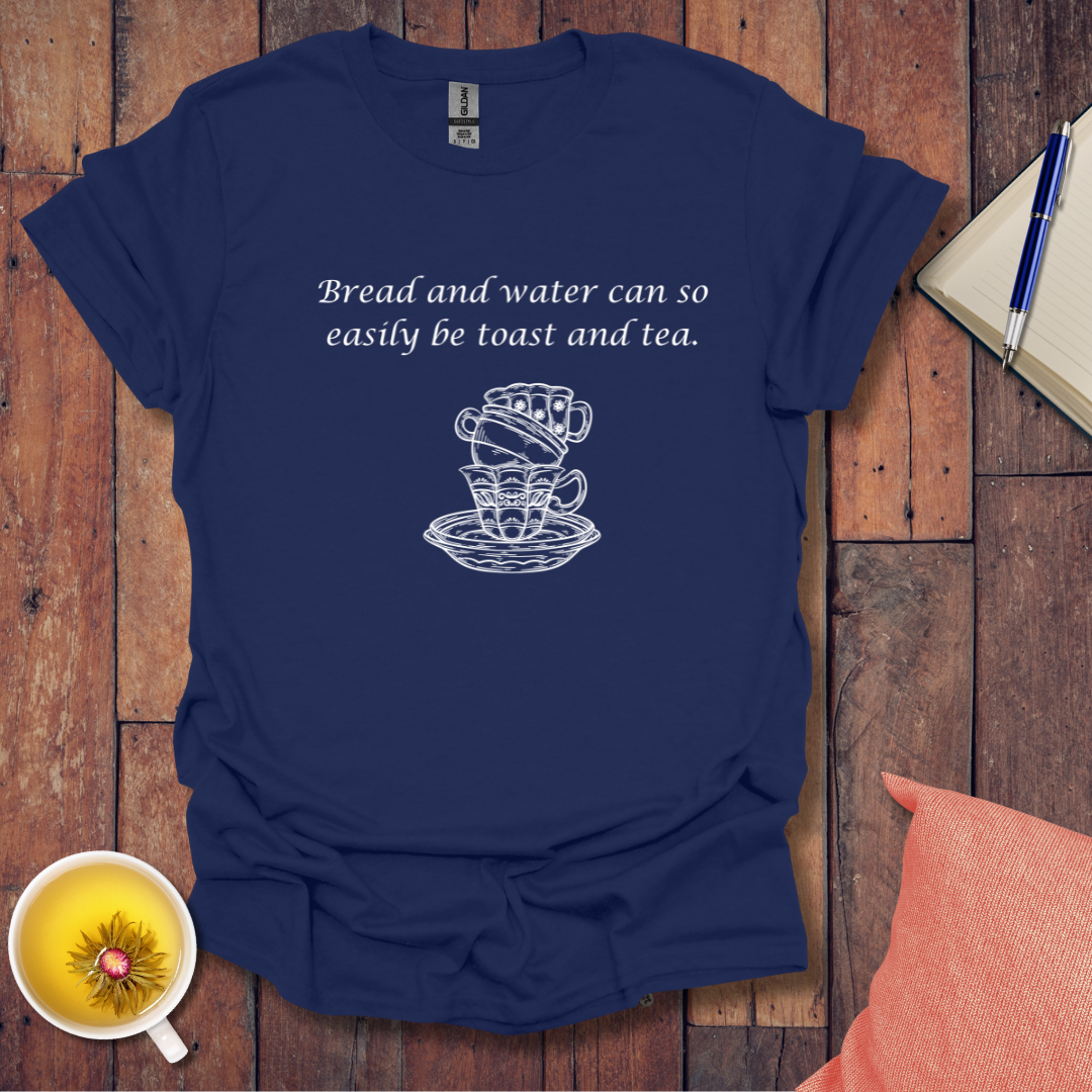 Bread water toast tea stacked cups T-Shirt