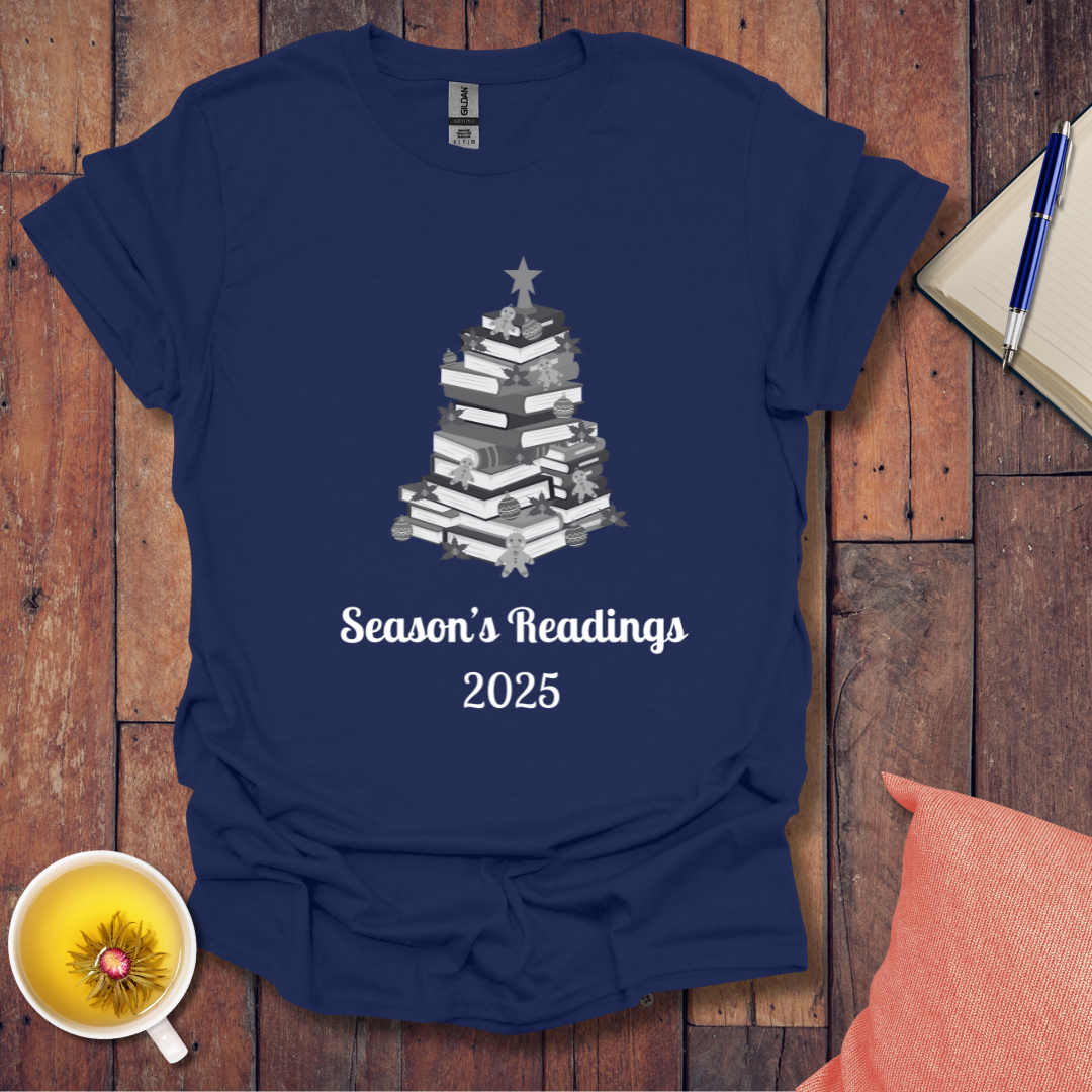 Christmas Tree of Books 2025 T-Shirt
