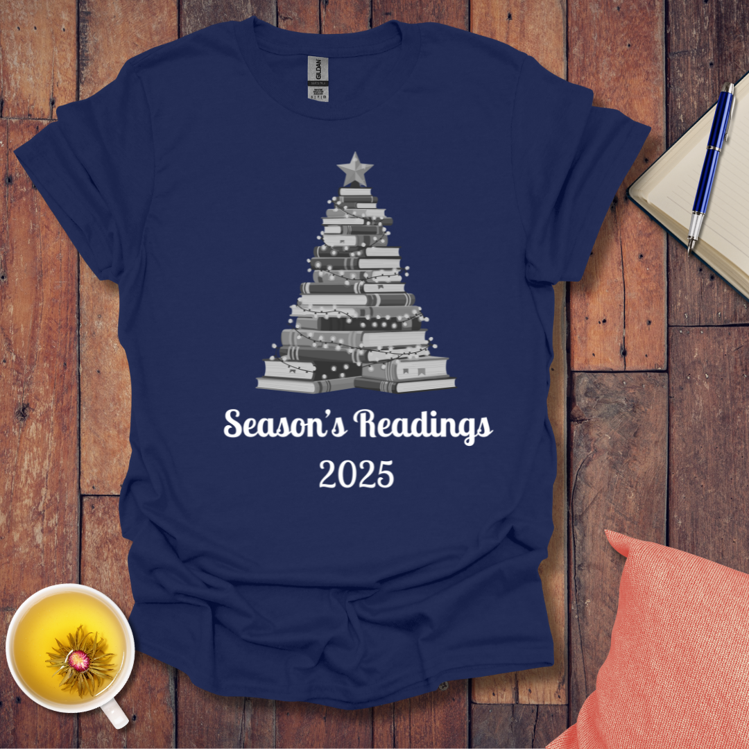Christmas Book Tree 2025 T-Shirt
