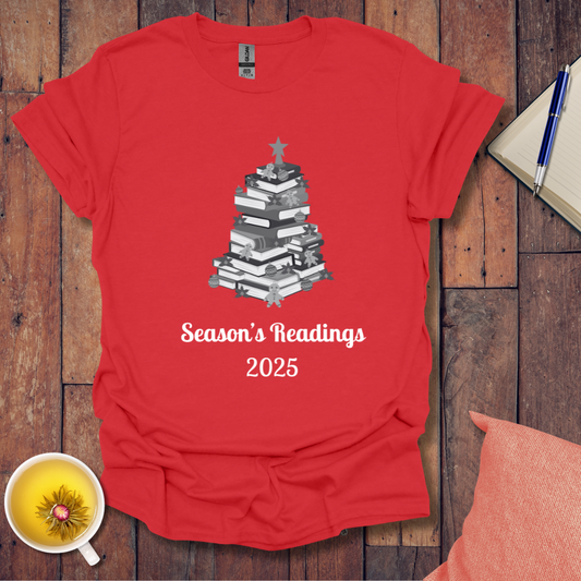 Christmas Tree of Books 2025 T-Shirt