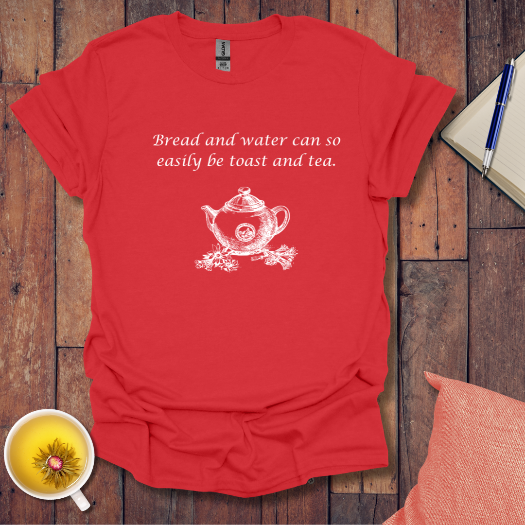Bread water toast tea flowers pot T-Shirt