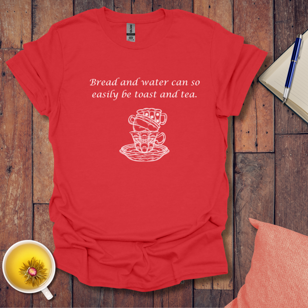 Bread water toast tea stacked cups T-Shirt