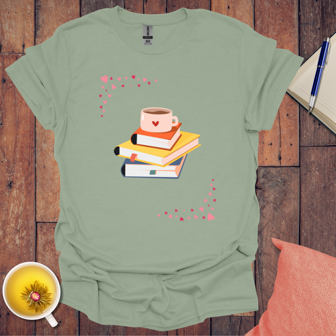 Love Tea Books T-Shirt