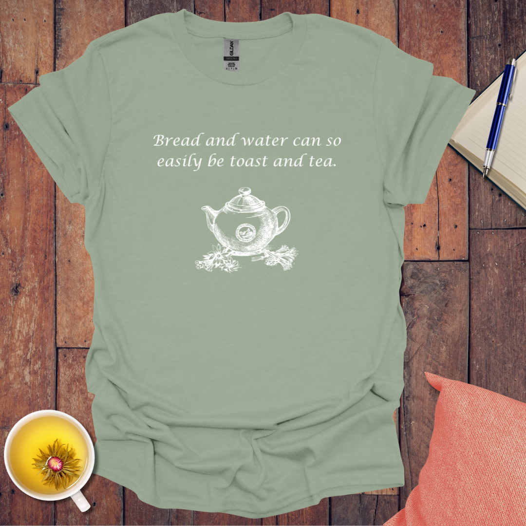 Bread water toast tea flowers pot T-Shirt