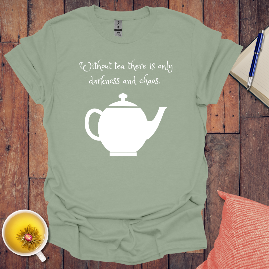 Sipping against the darkness T-shirt