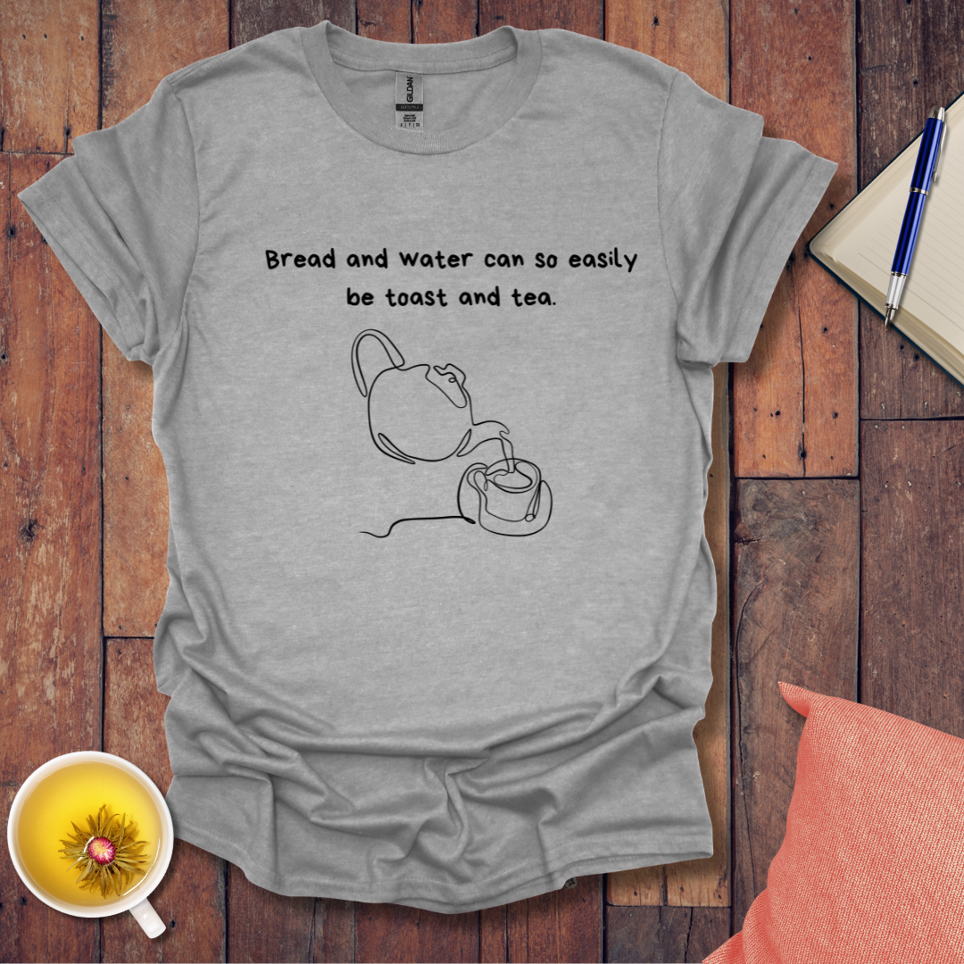 Bread water toast tea line kettle T-Shirt