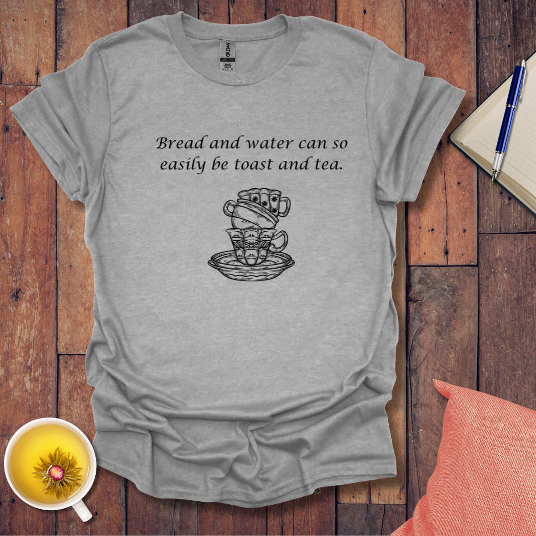 Bread water toast tea stacked cups T-Shirt