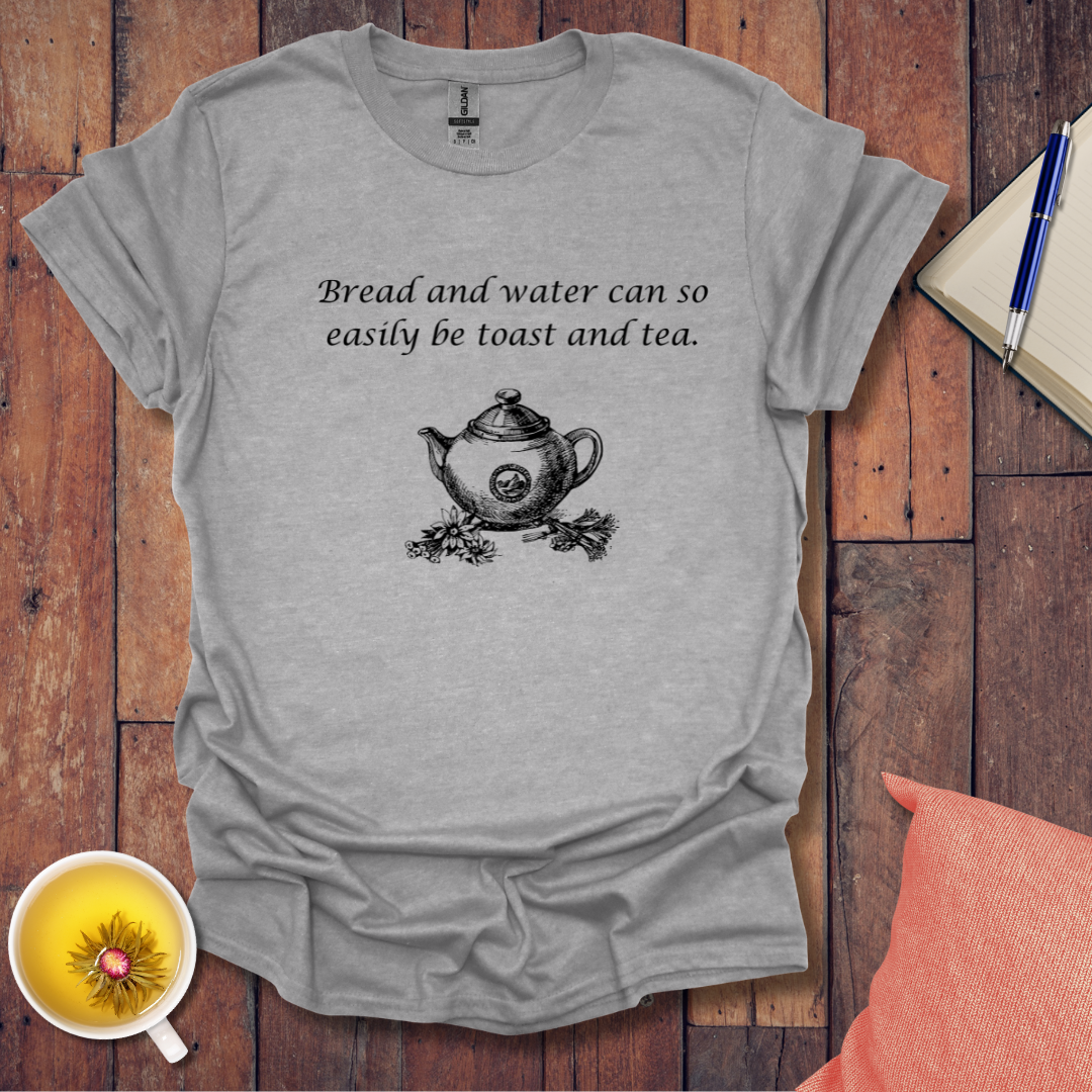 Bread water toast tea flowers pot T-Shirt