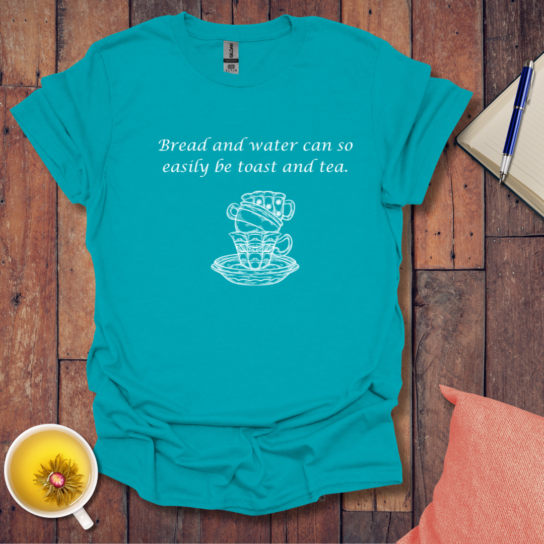Bread water toast tea stacked cups T-Shirt
