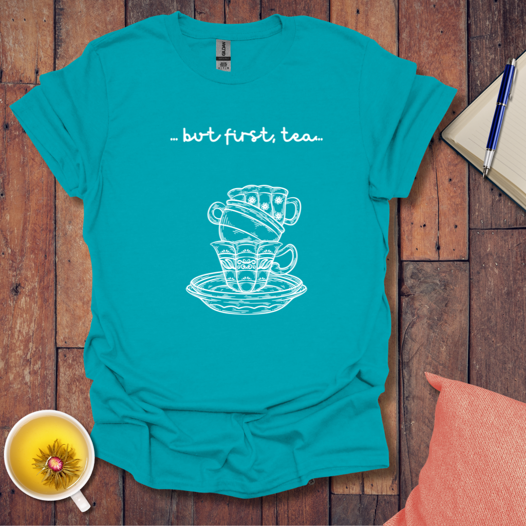 First Tea Stacked Cups T-Shirt