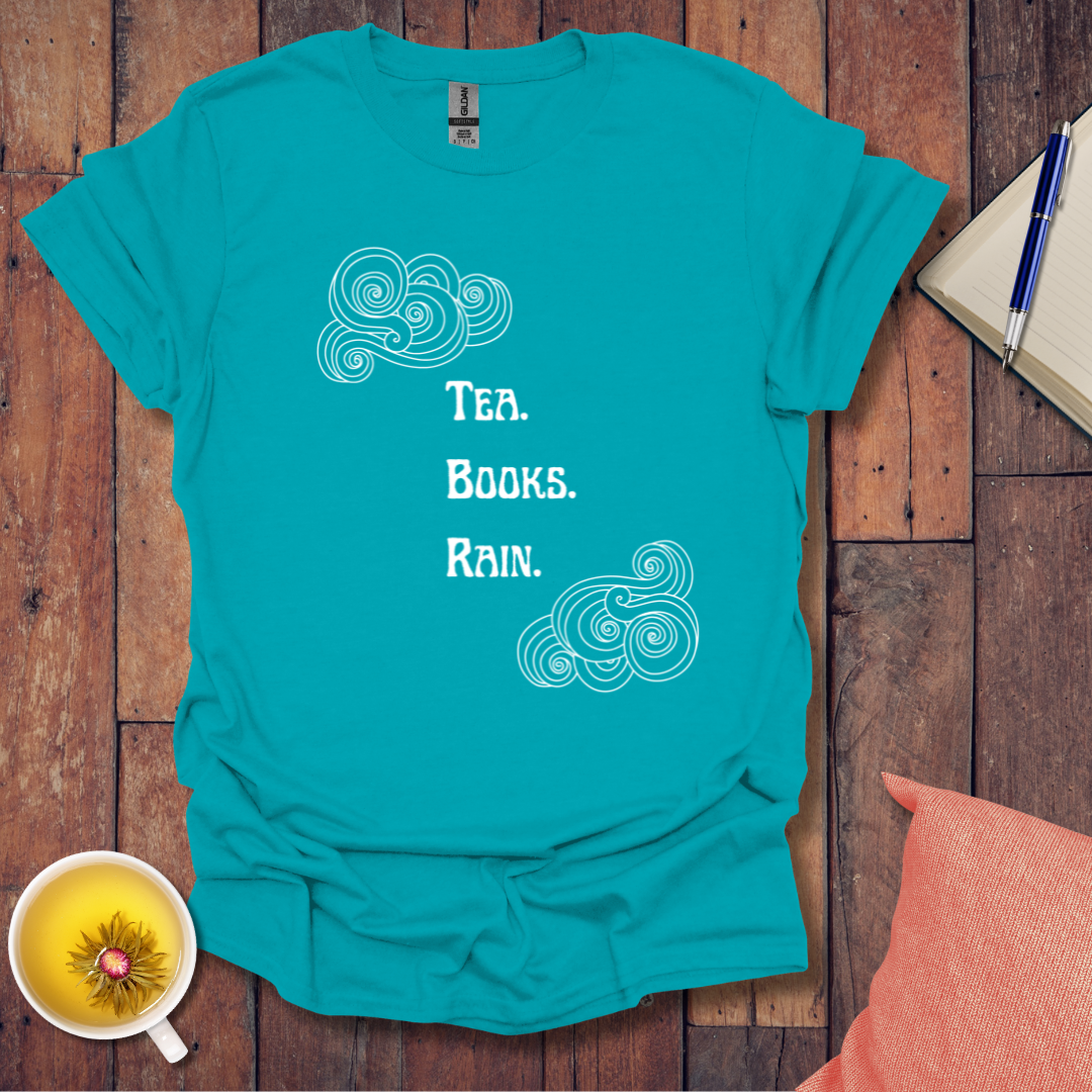 Tea books rain T-Shirt