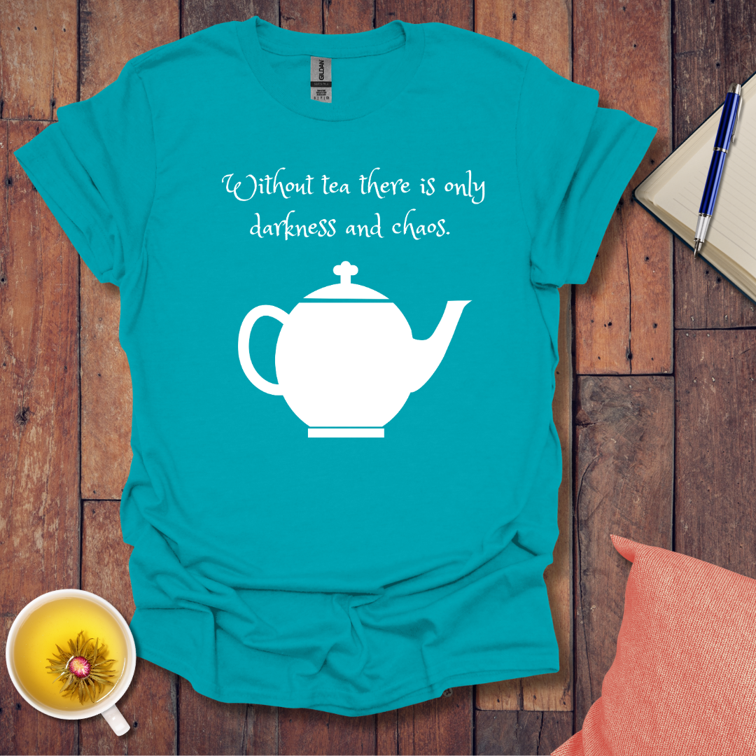 Sipping against the darkness T-shirt