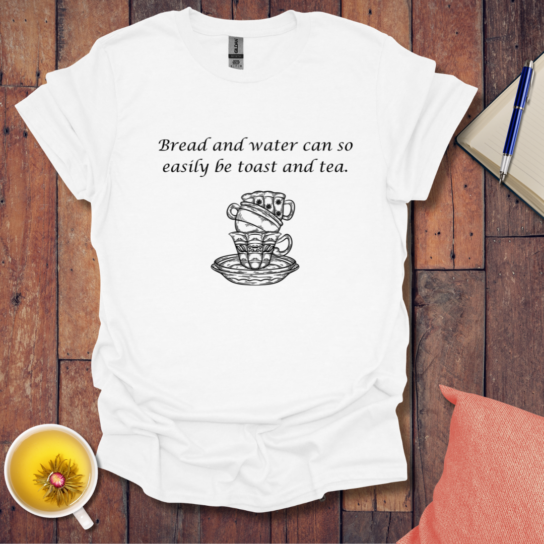 Bread water toast tea stacked cups T-Shirt